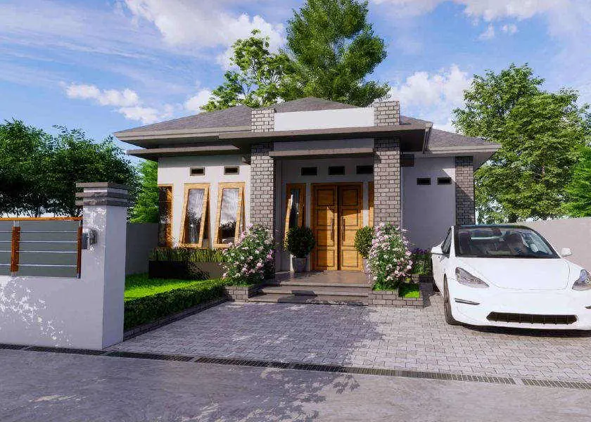 Atap Limas atau Pelana di Rumah Sederhana tapi Mewah di Desa